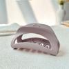 Safe Elastic Plastic Hair Claw Creative Solid Color Shark Clip Fashion Silicone Shark Clip  Daily