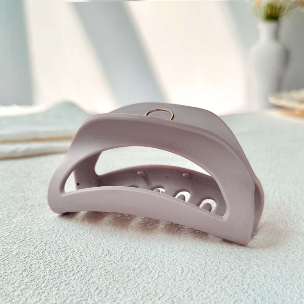 Safe Elastic Plastic Hair Claw Creative Solid Color Shark Clip Fashion Silicone Shark Clip  Daily