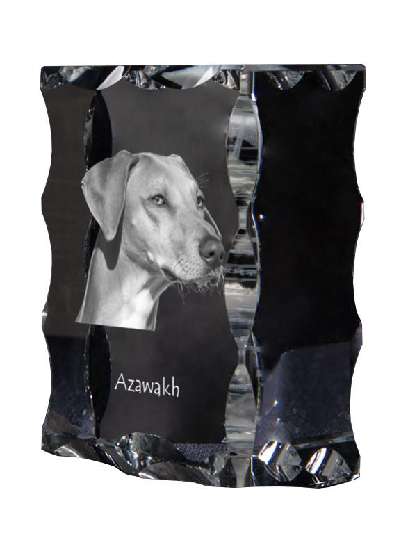 Azawakh, Tuareg Sloughi – Crystal with a picture of a dog, glass statuette with a picture | Art-Dog