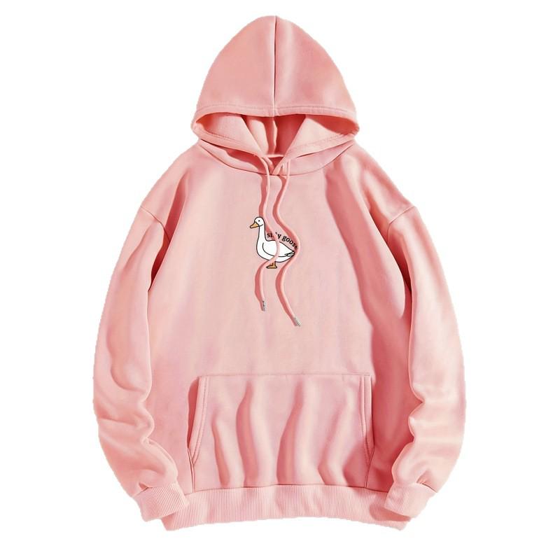 Women's Printed Hoodie with Kangaroo Pocket - Casual Long Sleeve Drawstring Sweatshirt for Cross-Border Trade 2025