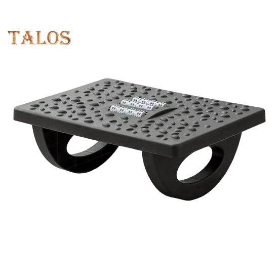 

Табурет-качалка для ног с массажным роликом для облегчения боли при ахиллите, подошвенном фасциите, качающаяся подставка для ног, домашний офис, подстольный массажный низкий табурет чёрный