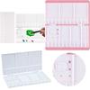 Art Paint Tray Artist Oil Watercolor Plastic White 33 Grids Size Craft Tables For Adults With Storage Fast Shipping
