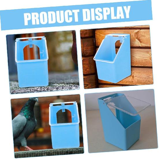 Milisten 4pcs Quail Feeder Bird Feeding Bowl for Pigeons and Pet Birds Hanging Design Washable and Reusable for Bird Cage Supplies and Food