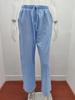 2024 New Plus Size Women's High Waist Cotton Linen Wide Leg Pants