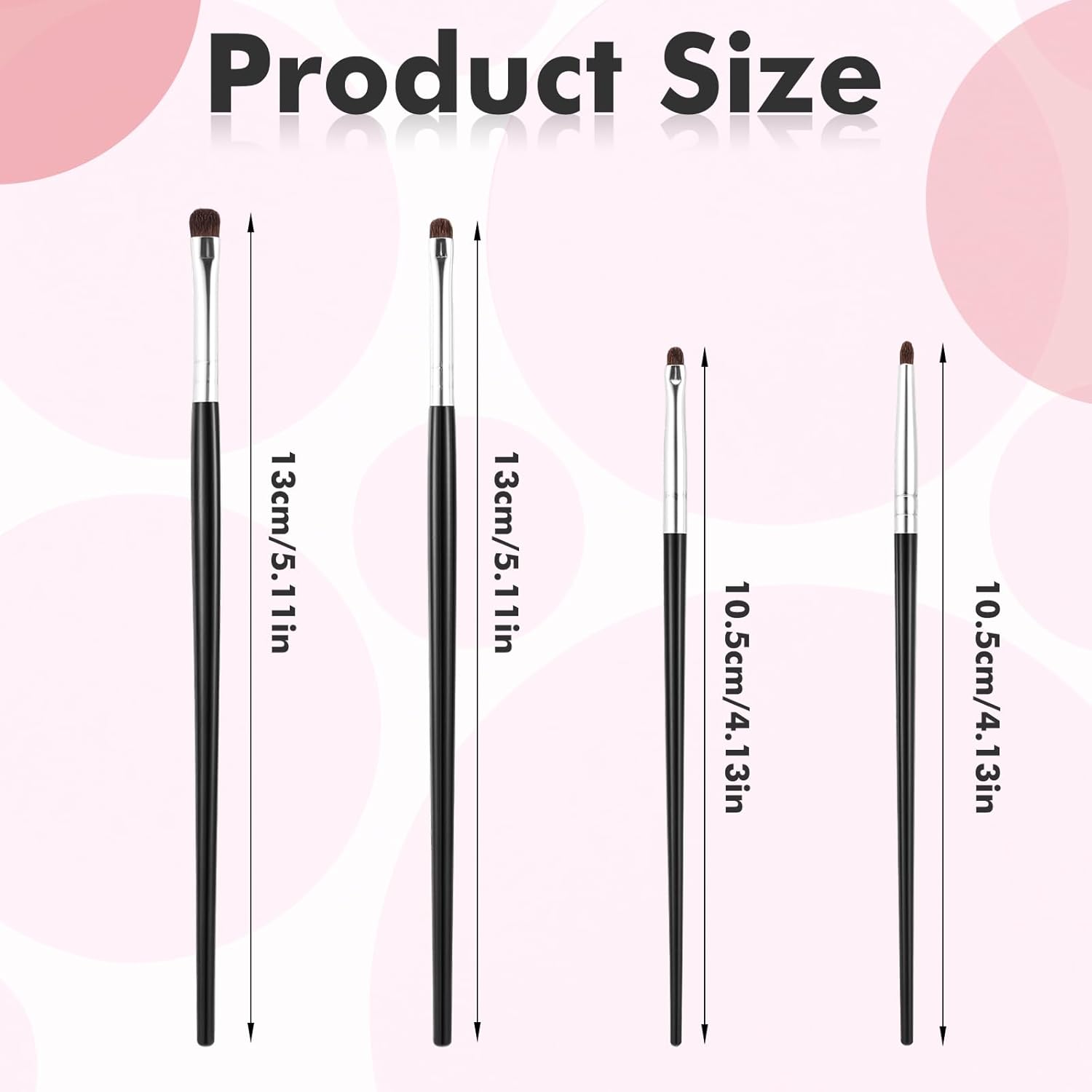 8PCS Mini Smudge Brush for Eyeliner,Eyeshadow Brushes Eyeliner Brushes for Gel Cream Liquid Concealer Brushs Eye Liner Blending Highlighting Brush