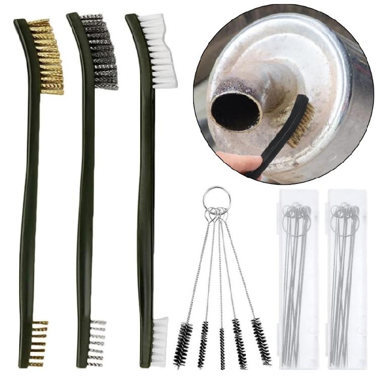 6 Pack Heavy Duty Carburetor Cleaning Set Contains 28 Pieces Of Needle Brushes And Scrapers