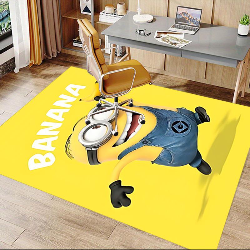 1pc Minion Banana Fun Carpet for Playroom Bedroom Living Room Sofa Home Decor,kids Game Area Rug Non-slip Floor Mat Y72824