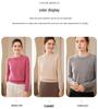 Women's Plus Size Cashmere Sweater - Round Neck, Loose-Fit, Knitted Pullover for Autumn and Winter
