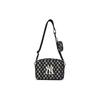MLB Monogram Series NY Yankees Vintage Floral Print Letter Logo Polyester Camera Bag Crossbody Shoulder Bag Unisex Bags Black 3ACRM012N-50BKS