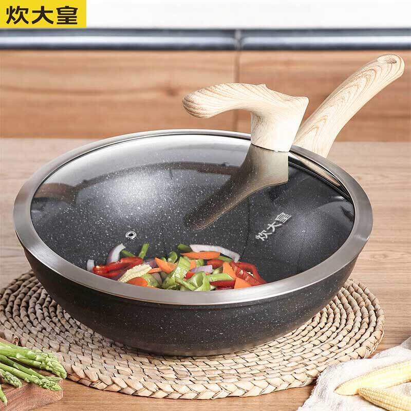Chui Da Huang Obsidian Series 30cm Non-stick Wok