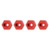 4PCS Wheel Hex Hub Adapter Aluminum Alloy Wheel Hex Coupler for   LaTrax Teton 1Celsius18 RC Truck