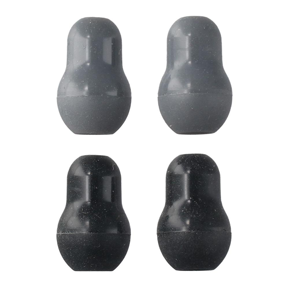 4Pcs Silicone Silicone Ear Tips Gray Black Stethoscope Ear Pieces Cardiology IV Parts