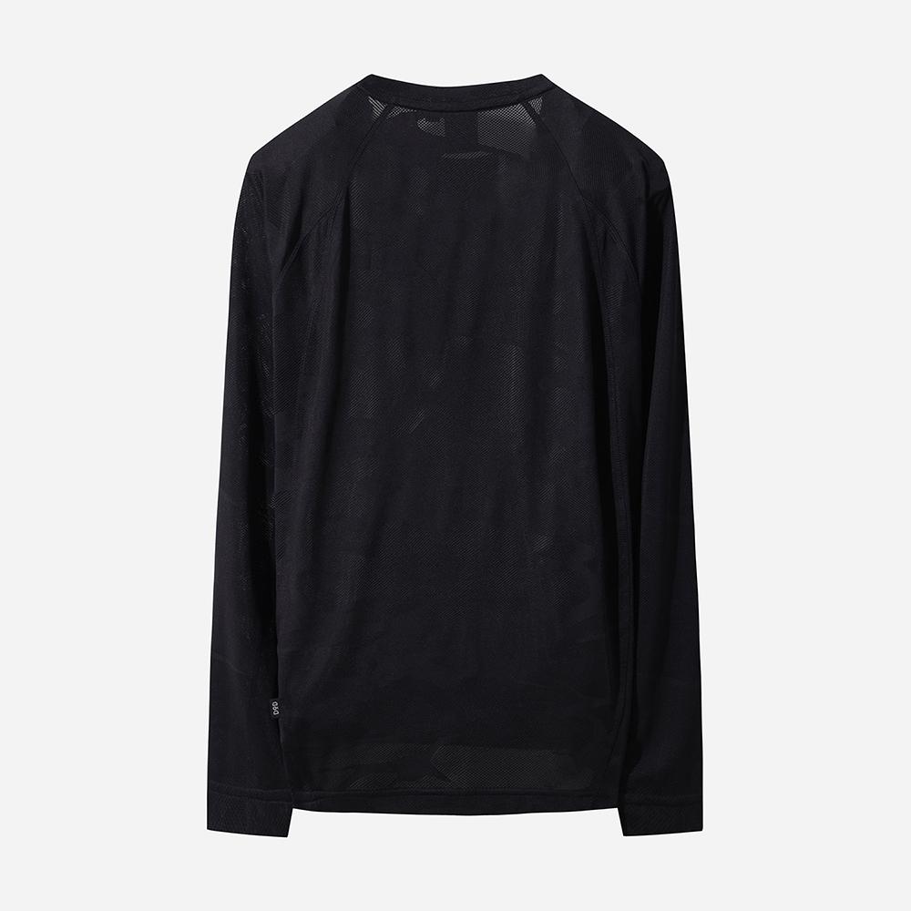 DOD Jacquard Mesh Long T-Shirt (Black)