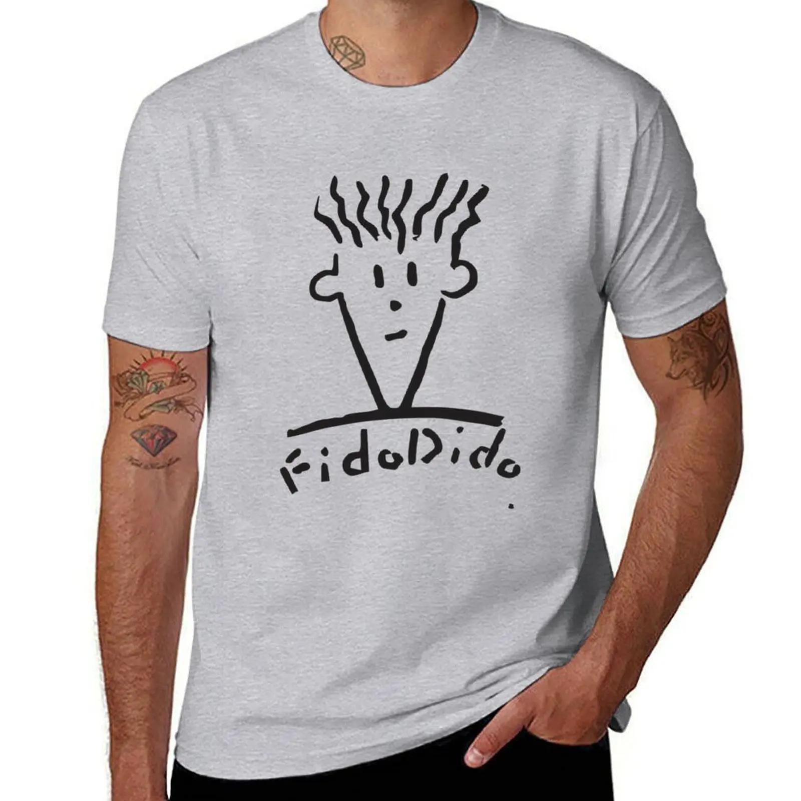 Fido Dido Best Cartoon Characters TShirt Summer Clothes Anime Clothes Mens Graphic Tshirts Anime S