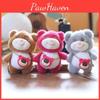 Cute Cartoon Lotso Style Bear Plushie Keychain Travel Bag Decor Kids Doll Gift