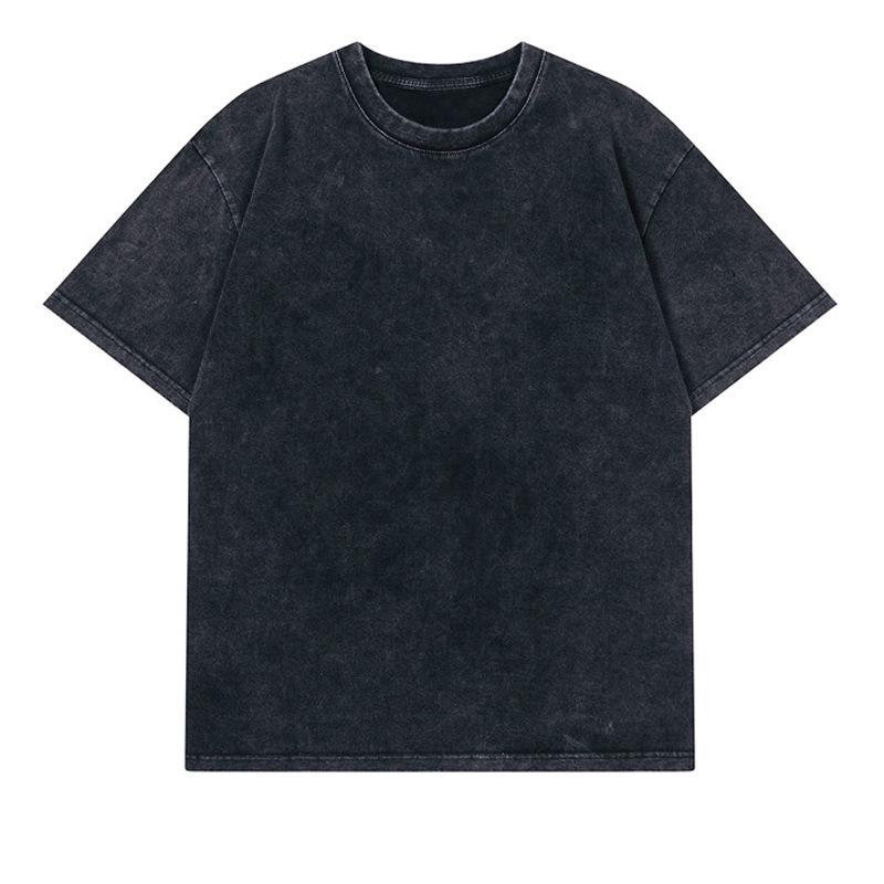 

Женская потертая футболка с коротким рукавом и потертостями - модный круглый вырез с логотипом в виде снежинки Large