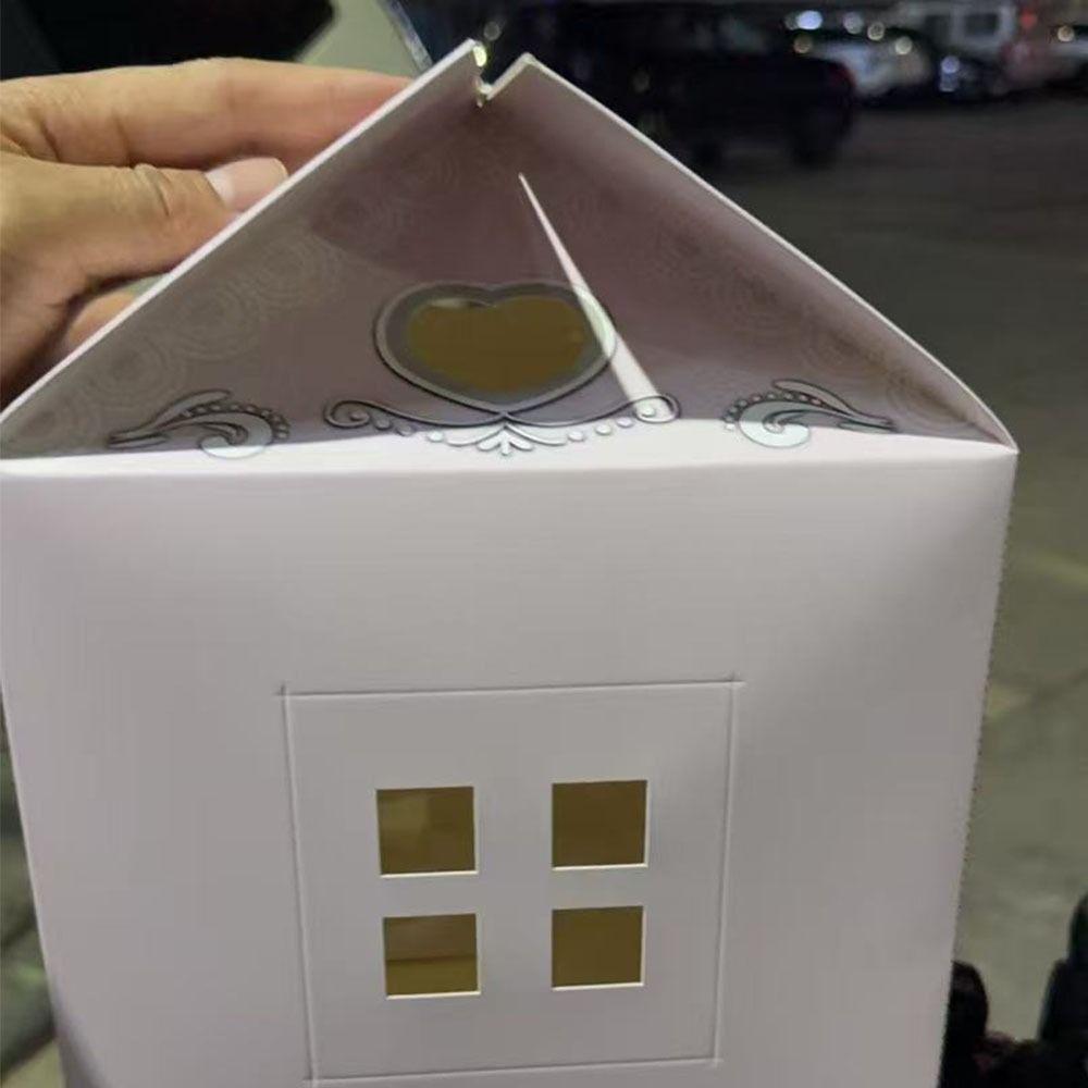 3D Pop Up Christmas Wonderland Cottage Gift Box Paper Multipurpose Christmas House Gift Boxes Cookie Candy Packaging Box