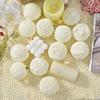 Knitted Pattern Decorative Hanging Ornaments Set of 10 Spherical Design for Seasonal Tree and Home Decoration