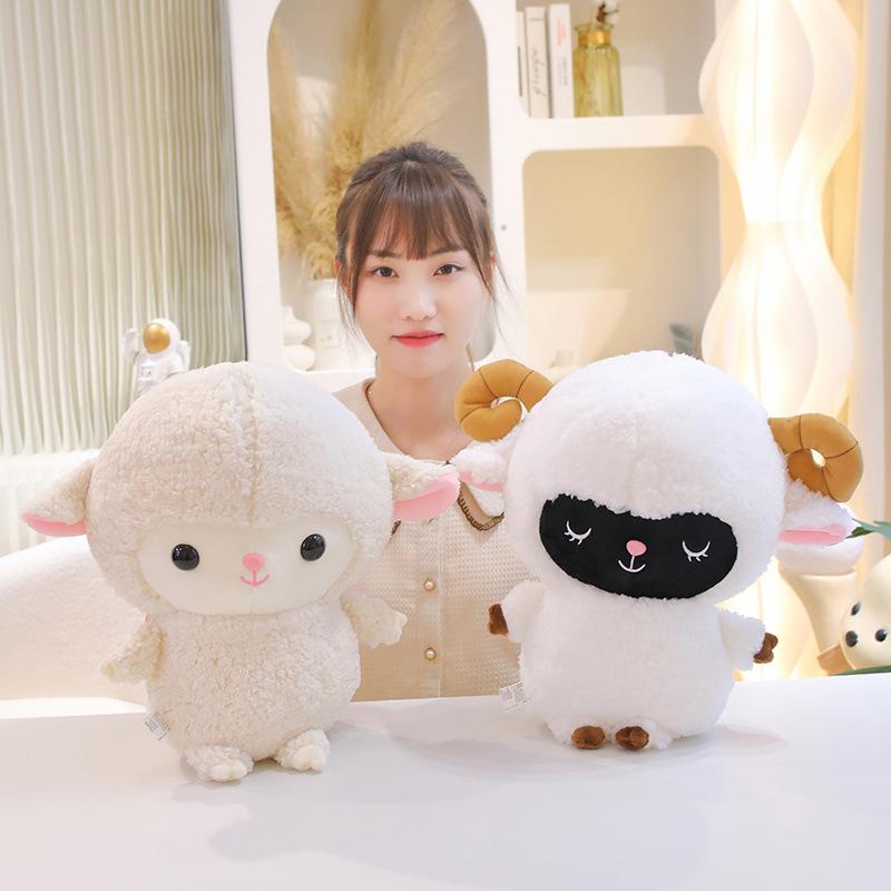 Cartoon Soft Standing Sheep Doll Plush Toy Couple Lamb Doll Girl Company Soothing Doll