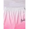 Best-Selling New Style Girls Boys, Simple Fashionable Gradient Letter Printed Shorts Set, Casual Holiday