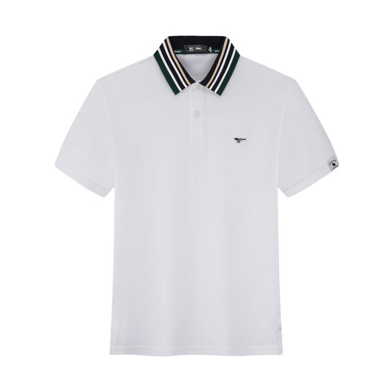 Septwolves Men's Lapel Short Sleeve Cotton T-Shirt