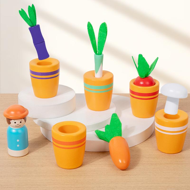 

Wooden Children s Pairing Cute Flower Pot Pairing Value Cup Children s Puzzle Game Early Childhood Education