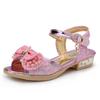 2025 Summer Korean Style High-Heeled Fish Mouth Sandals for Girls - Student & Children's Sizes Available.