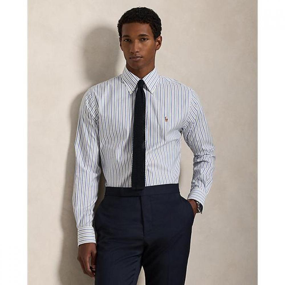

Polo Ralph Lauren Men S cuStom Fit Stripe Pinpoint Oxford Shirt 16