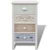 Vidaxl French Cabinet with 4 Drawers, Wooden