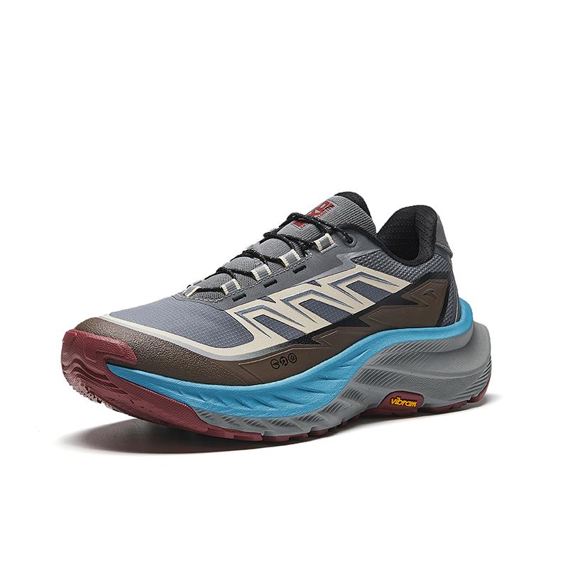 New ANTA Explore The Wilderness Running Shoes Men's Low Top Oat White/Cool Gray/Dark Gray Brown 912445588-1