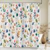 3D Shower Curtains Flowers Bathroom Curtain With Hooks Waterproof Print 180X240Cm Polyester Cloth Bathroom Decoration Screen