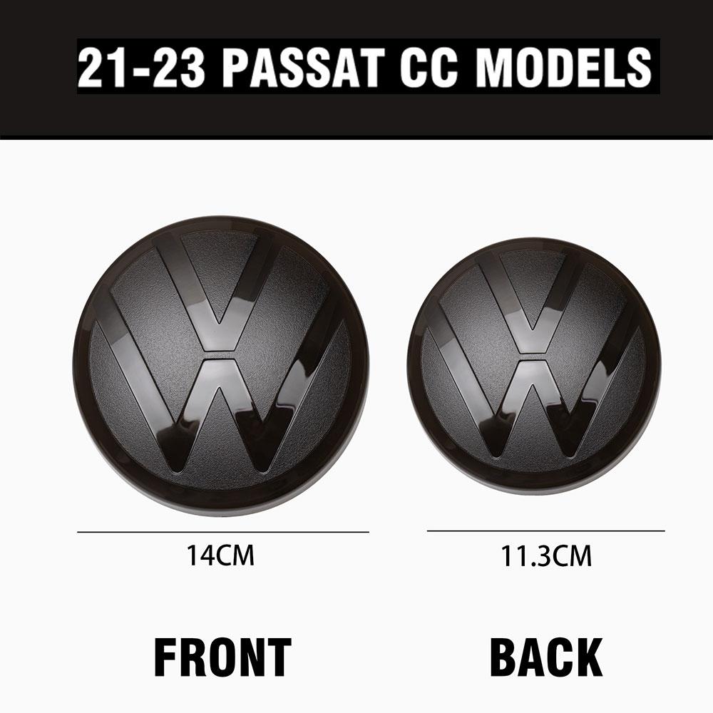 1Set Car Front Grill Badge Trunk Lid Cover Emblem Sticker Decoration For Volkswagen VW PASSAT CC 2008-2012 2021-2023 Accessories
