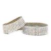 1m Strass Glasgewebe Band Eisen auf Aufnäher Brautkleid Schuhe Besatz (  Farbe)