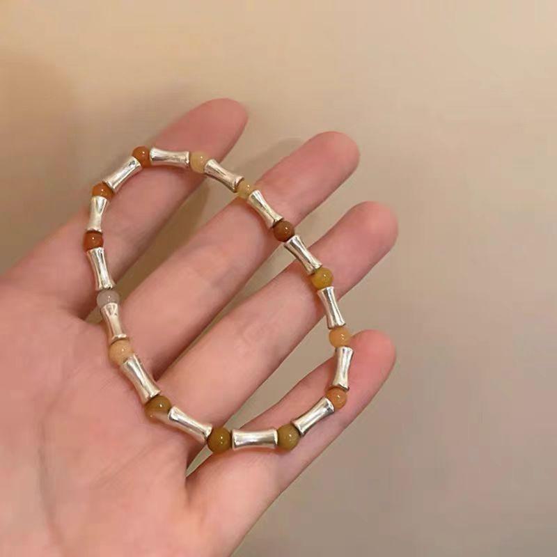 Summer-Ready: Chinese Ethnic Style Light Luxury Bracelet - Trendy and Versatile for Women