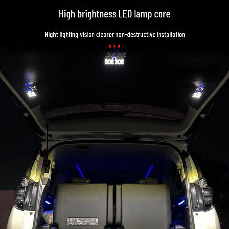 Applicable Lexus LM500 Tailgate Lamp: Special Rear Trunk Add-on In Black, Two-Color Lighting