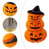 Pumpkin Shape Halloween Candy Container Cartoon Mini Snack Packaging Box  Halloween Party