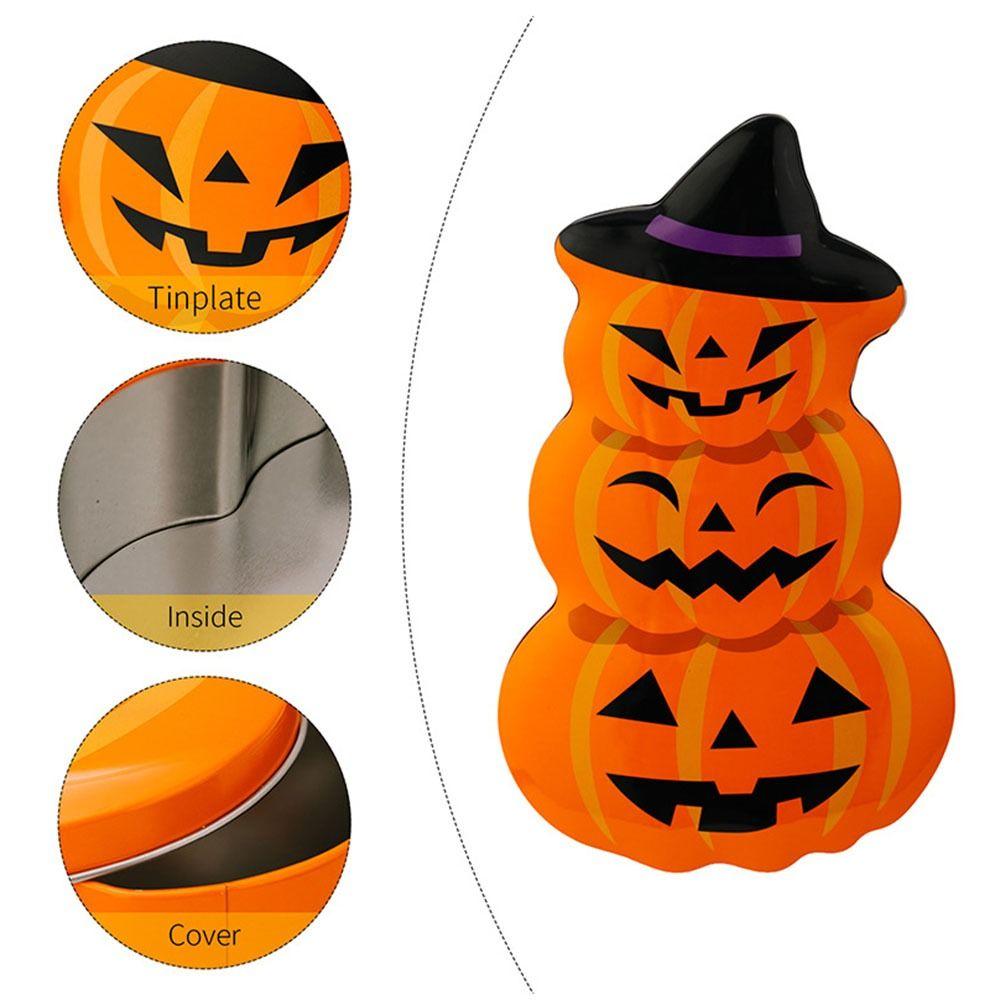 Pumpkin Shape Halloween Candy Container Cartoon Mini Snack Packaging Box Halloween Party