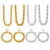 Geometric Hollow Oval Necklace Chain - Unisex Light Luxury Jewelry Design