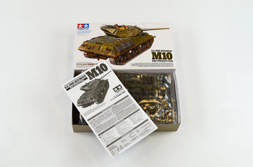 Tamiya Military Miniature Series US Army M10 Tank Destroyer Medium Type Plastic Model 35350 1/35 No.350