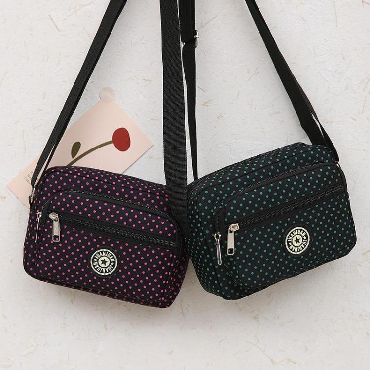 Female Crossbody Bag Canvas Bag Mom Bag Middle-aged Mother-in-law Bag Nylon Elderly Grandmother Cloth Bag