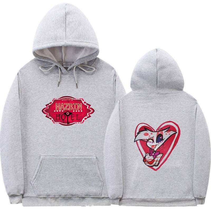Hazbin Hotel Hoodie Unisex Oversized Pullover Sweatshirt Casual Wear