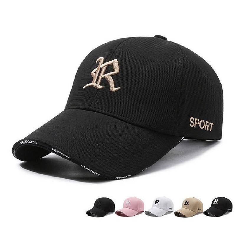 Spring Embroidered R Letter Baseball Cap With Adjustable Fit For Casual Men Women