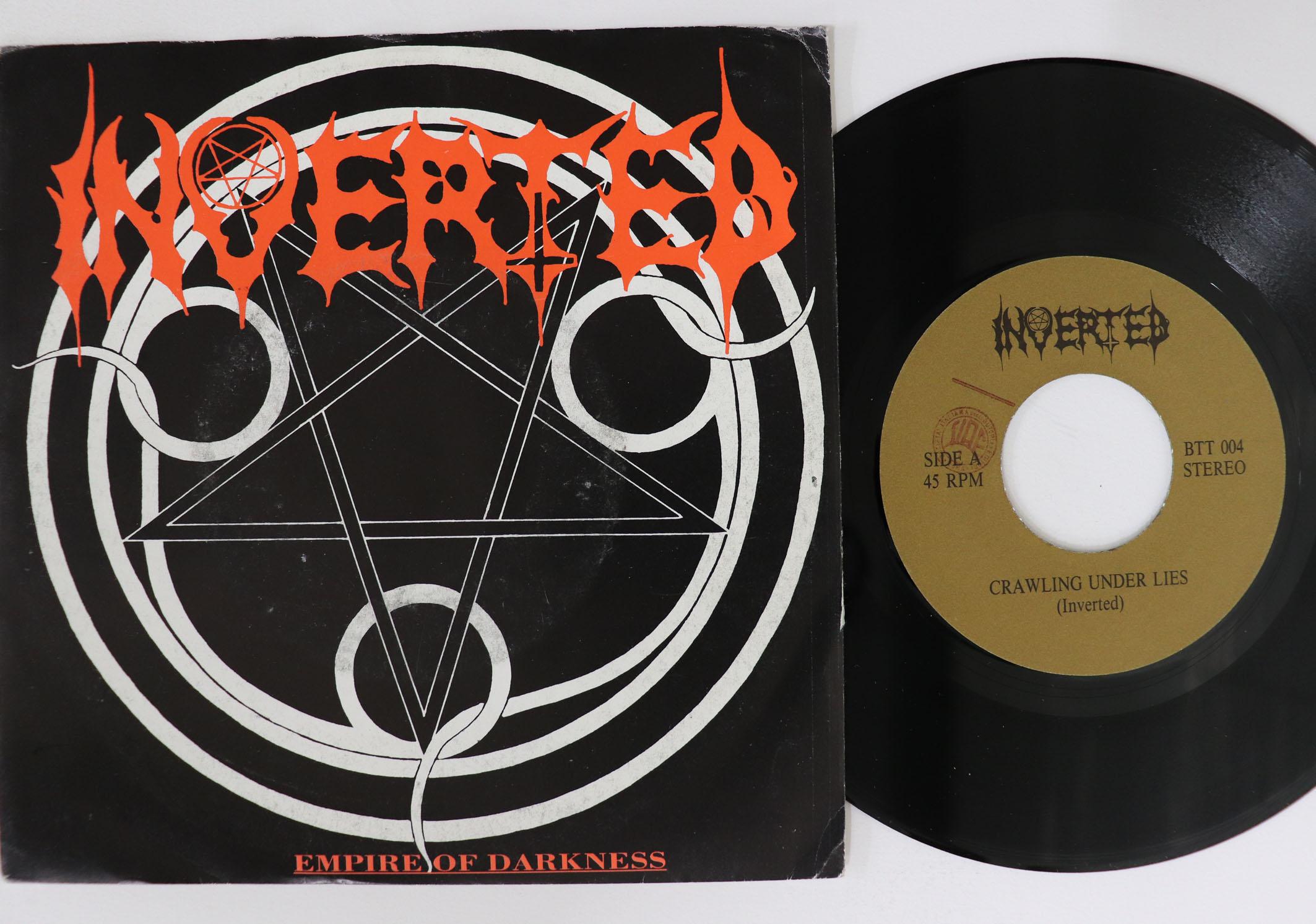 

7inch Record INVERTED Empire Of Darkness BTT004 REGRESS 1994 Europe Metal Used