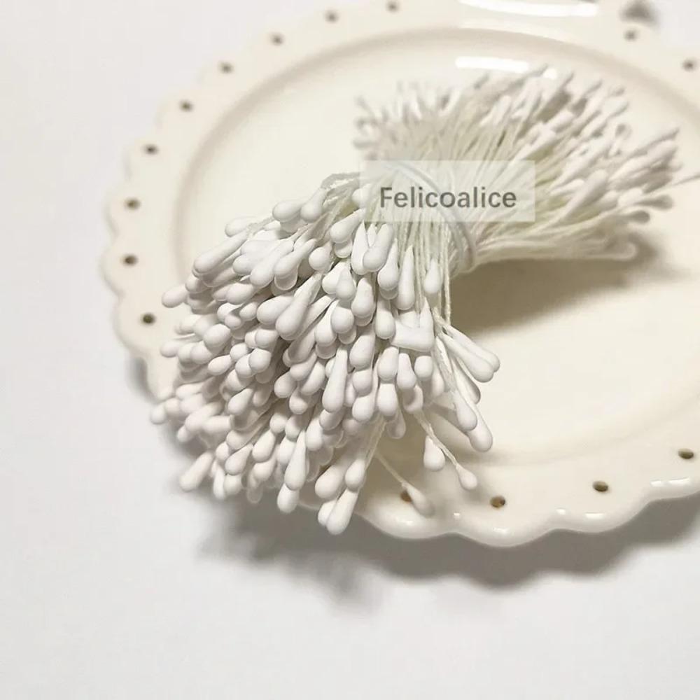 350pcs 2mm Heads Mini Flower Stamens Pistil Wedding Decoration Scrapbooking DIY Artificial Cards Cakes Flowers Accessories