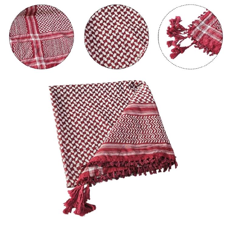 Classical Square Print Hijab Scarf Multiple Color Square Shemagh Muslin Headscarf Women Outdoor Arab Keffiyeh Hijabs