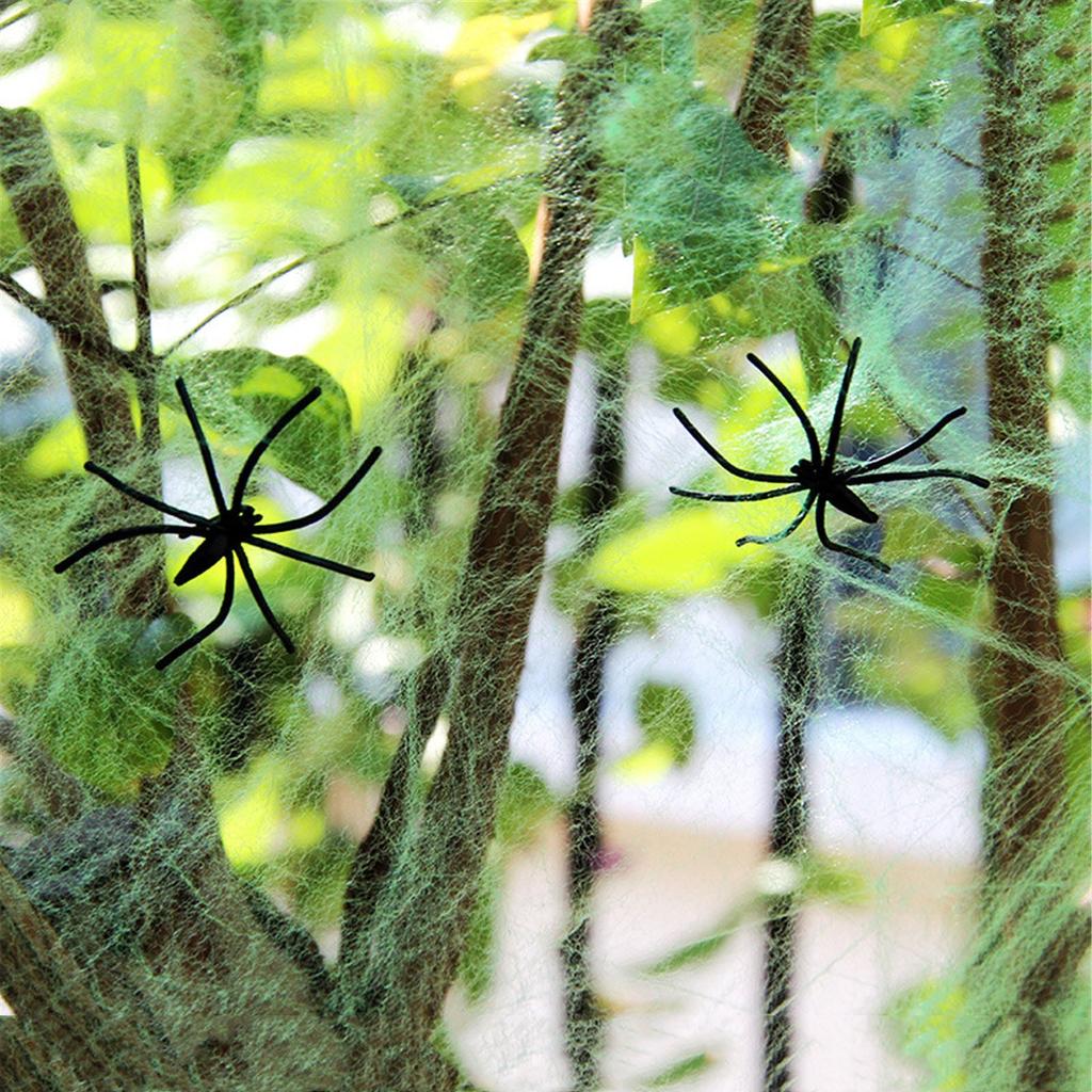Pająk na Halloween Bawełniane elementy wystroju domu Scena Dekoracje Rekwizyty Pająk Jedwab
