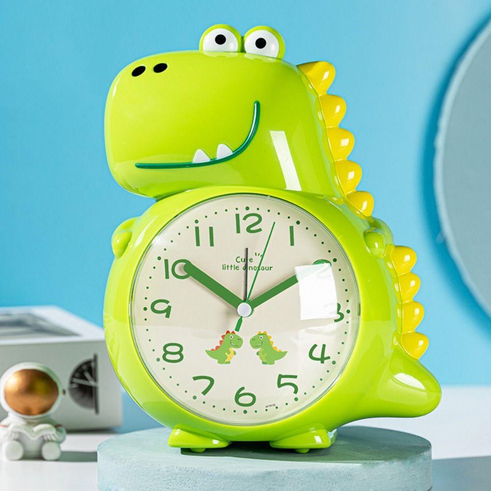 Music Electronic Desk Clock Dinosaur Shaped Tabletop Clock Bedside Clocks  Students Learning