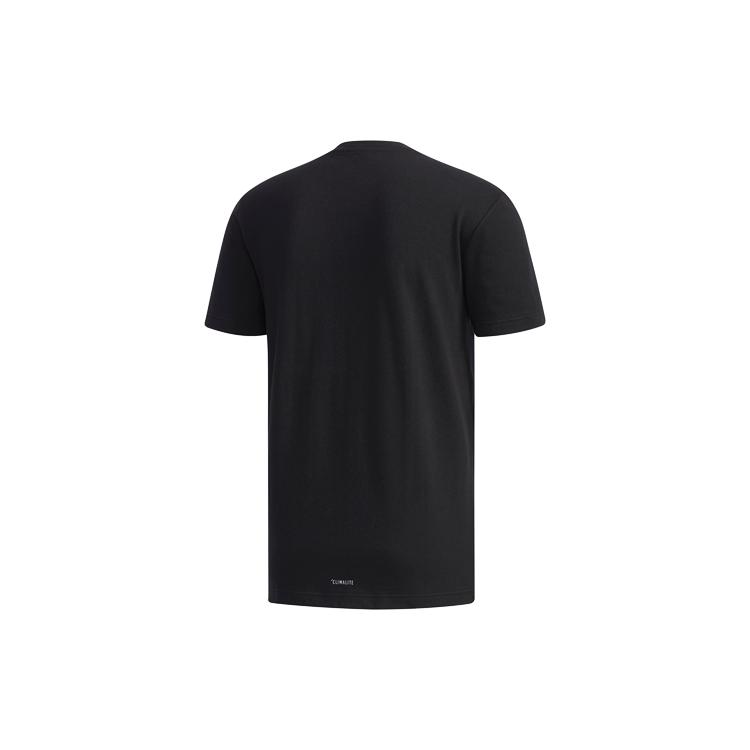 Adidas Neo T Shirts Men's Black Crew Neck Moderate Straight Fit EJ7081