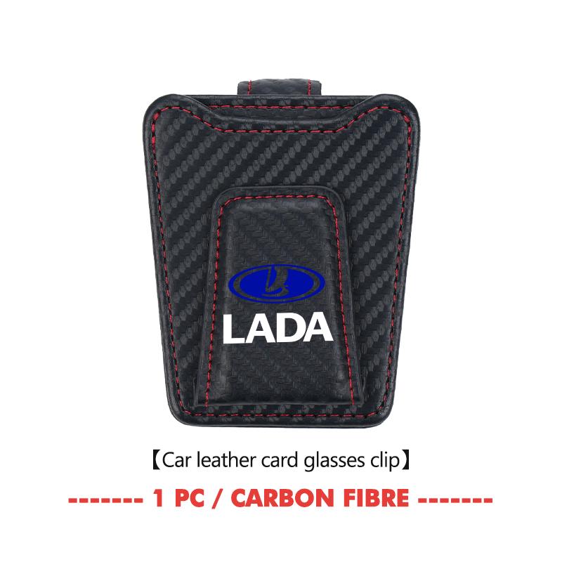 For Lada Car Glasses Clip Sunroof Plate Eyeglasses Clamp Storage Hanger Niva Vesta 4X4 Samara Kalina Largus Priora Granta