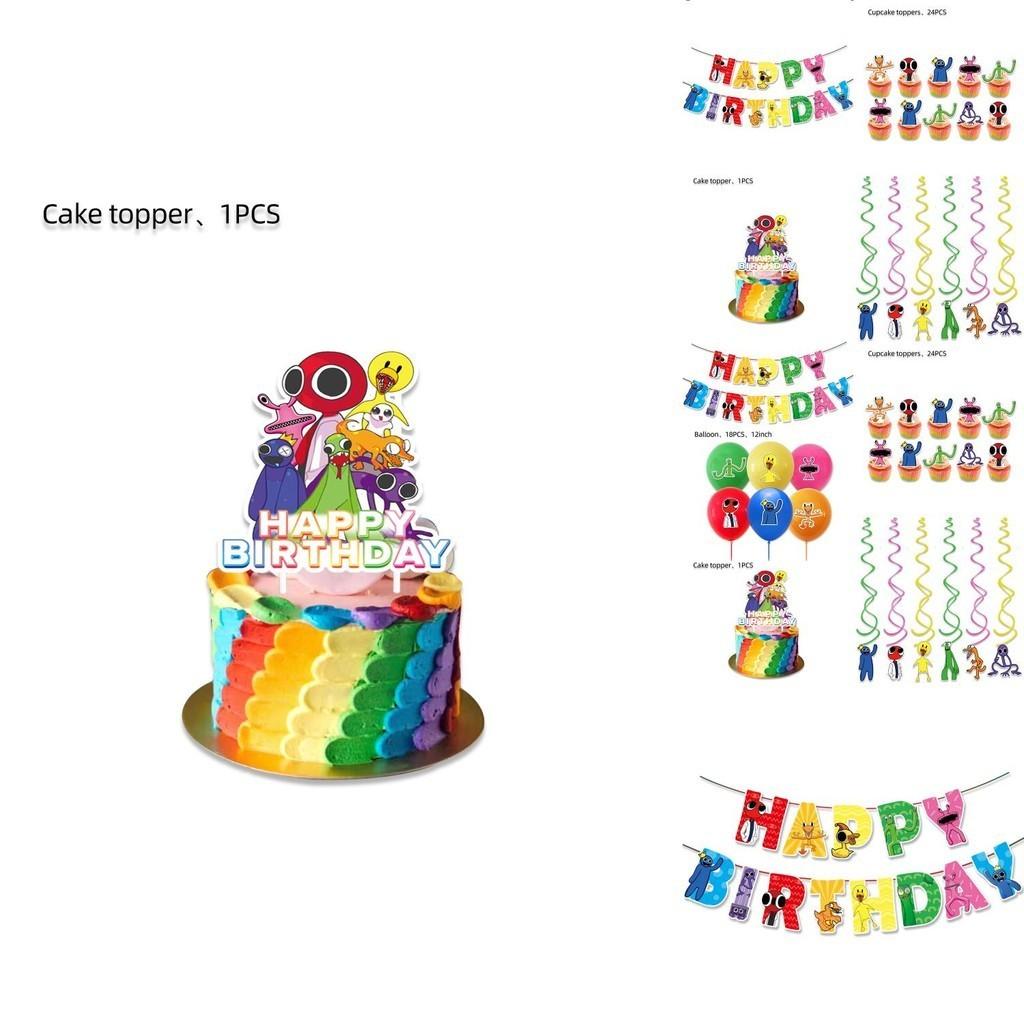 Vibrant Roblox Rainbow Friends Birthday Party Decorations Supplies Kit For Kids